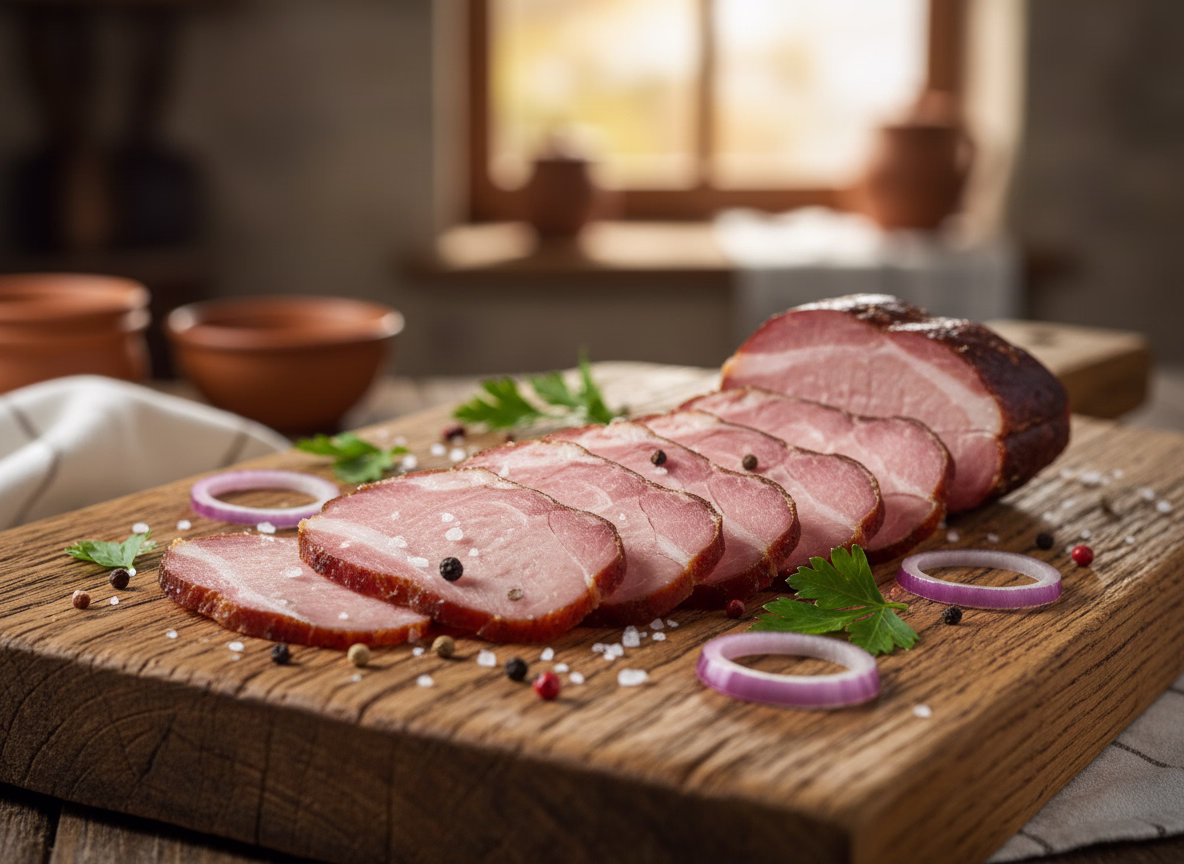 Domaća dimljena pečenica na bukovom drvetu