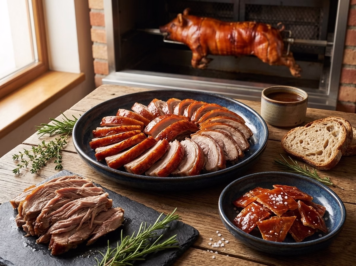 Priprema domaćeg pečenja na Kosmaju